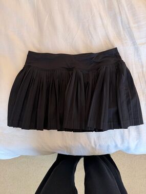lululemon athletica Black Pleated Mini Skirt